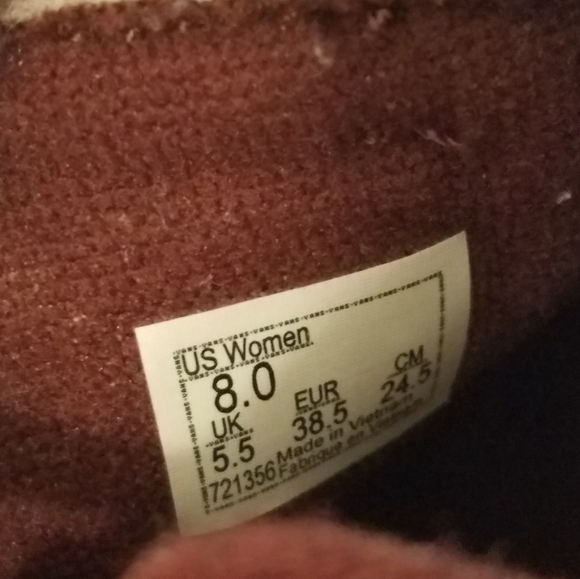 Vans Guard Women's Filmore High Top Sneakers Red Suede Sherpa Size 8 - Picture 12 of 16